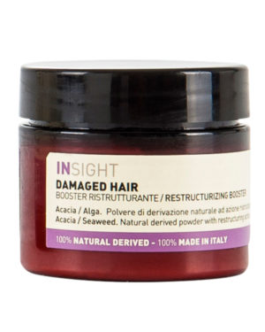 INsight Damged-hair booster salonkur en genopbyggende salon hår kur vegansk miljøvenlig 96% naturlig skadet og ødelagt hår