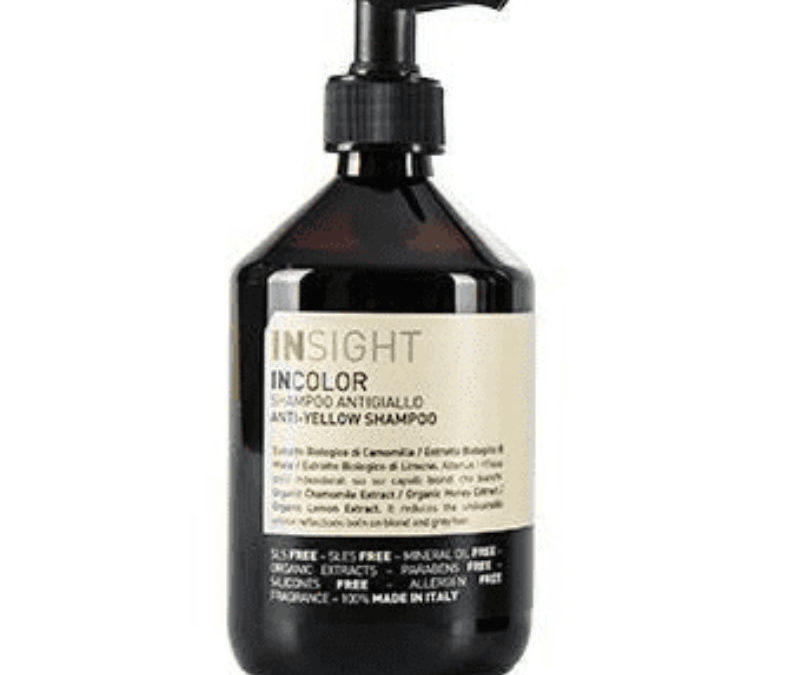 INsight – Anti Yellow Shampoo 400 ml Til naturligt gråt hår