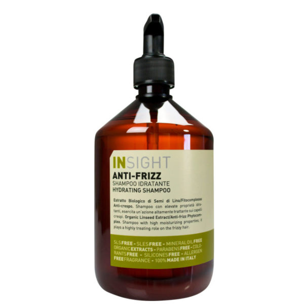 INsight Anti- frizz shampoo til kruset og krøller og kruset hår vegansk- miljøvenlig- krølle shampoo