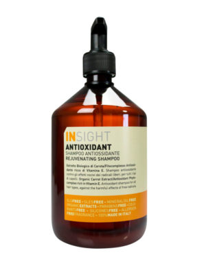 INsight Antioxidant SHAMPOO til naturligt slidt og kemisk skadet hår miljøvenlig naturlig glansgivende klor og saltvand afrensende vegans