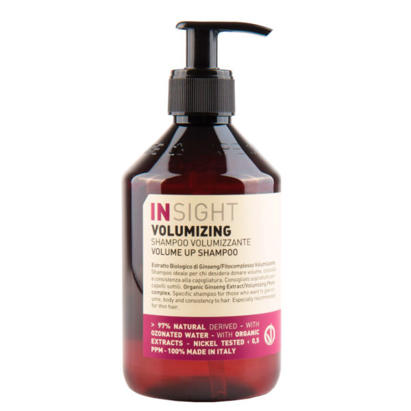 INsight volume up shampoo hårpleje fint til normalt hår vegansk miljøvenlig fylde shampoo