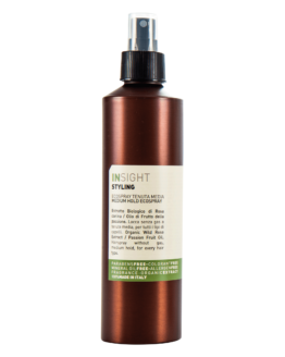 STYLING_ECOSPRAY MEDIUMHOLD INsight Styling ecospray hårpleje hårlak hårspray vegansk miljøvenlig 96% naturlig stylingsspray hårlak hårspray naturlig