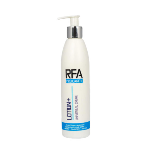 Rfa+lotion univasal creme Dansk hudpleje allergivenlig parfumefri sarthud universal creme blødhud dansk produkt