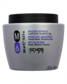 echosline-m6-anti-yellow-silver-mask hår kur echosline anti-yellow mask til blonde hår hvidt hår