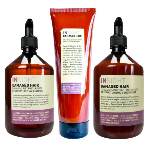 INsight hårplejesæt Shampoo, Mask, Conditioner flere varianter tilbudspakke INsight Antioxidant , Insight Dry Hair, Insight Damaged hair, IN sight anti frizz, Insight Sensitive skin