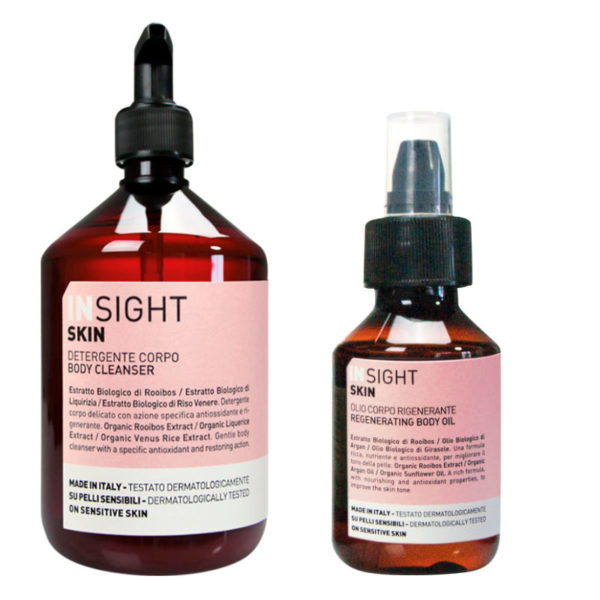 INsight Skin Body Oil- fugtgivende naturlig krops olie INsight cleanser naturlig flere varianter blødhud fugtig til huden forkæl din hud